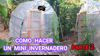 COMO HACER UN INVERNADERO CASERO 👍👨‍🌾 PARTE 2 COLOCANDO EL PLÁSTICO 👍👨‍🌾 [upl. by Ushijima]