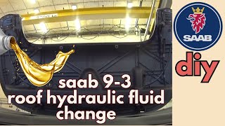 SAAB CONVERTIBLE ROOF FLUID REPLACEMENT [upl. by Nnaeitak]