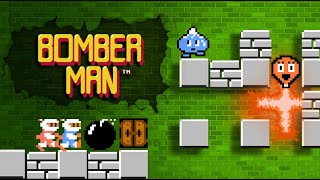 Bomberman  ボンバーマン 1983 NES  2 Players  Coop with Bomber Girl TAS [upl. by Ijneb888]