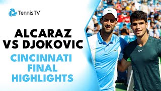 Carlos Alcaraz vs Novak Djokovic  Cincinnati 2023 Final Highlights [upl. by Domela701]