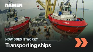 This is how ships are loaded on ships  Damen Shipyards [upl. by Hank88]