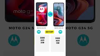 Moto G24 Vs Moto G34  Full Comparison [upl. by Yrehcaz]