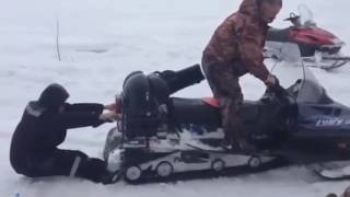 Snowmobile Fail Compilation 1  2017 [upl. by Nnaeirrac853]