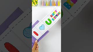 DIY Paper Craft Birthday Card – Easy amp Creative Gift Idea 🎉 diy craft shorts papercraft [upl. by Aiym]