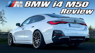 BMW i4 M50 544 PS Review  Vergleich Tesla Model 3 Performance  0100  100200 [upl. by Narahs]