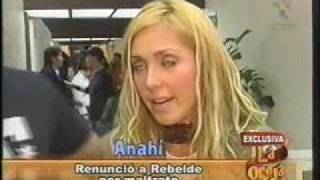 Rbd Anahi harta habla de su renuncia por maltrato [upl. by Slin]