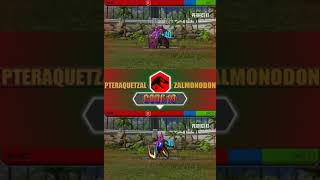 PTERAQUETZAL VS ZALMONODON  JURASSIC WORLD THE GAME [upl. by Eniloj]