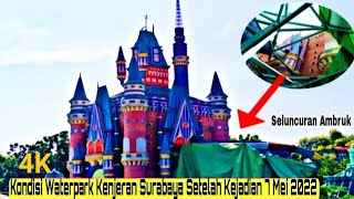 WATERPARK KENJERAN SURABAYA SETELAH KEJADIAN SELUNCURAN AMBRUK [upl. by Noled]