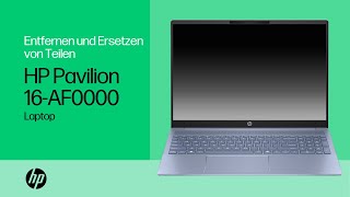 Entfernen und Ersetzen von Teilen  HP Pavilion 16AF0000 Laptop  HP Computerservice  HP Support [upl. by Allerim]