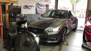 Infiniti Q50 MBRP Exhaust and Downpipe Install with Sound [upl. by Eivets831]