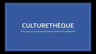 Culturethèque tutorial part 1  Signing Up [upl. by Matrona]