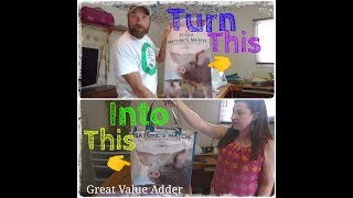 How To Turn A Feed Bag Into A Tote  Step By Step Tutorial  Making Money On The Homestead [upl. by Nirol]