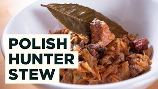 Bigos Recipe  How to Cook Polish Hunters Stew [upl. by Neelrahs226]