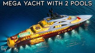 Touring the CRAZIEST MegaYacht in The WORLD With a 2 Story Pool [upl. by Araes801]