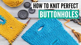 Knitting buttonholes  Knitting Tips amp Techniques [upl. by Mikihisa]