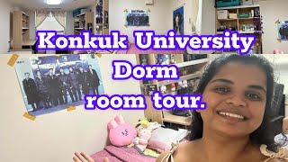 My Korean University Konkuk University dorm room tour  Seoul  seouldiary [upl. by Lody]