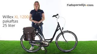 Willex XL 1200 Pakaftas 25L  Fietstas review NL [upl. by Camey]