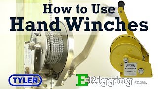 How to Use Tyler Tool Hand Winches [upl. by Leiria]