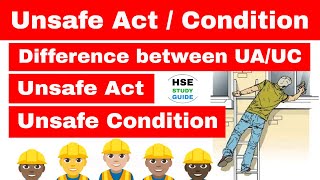 Unsafe act and Unsafe condition in hindi  difference between unsafe act and unsafe condition [upl. by Ardisi298]