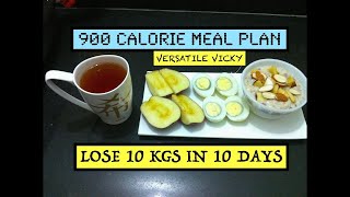 Egg Diet For Weight Loss  900 Calorie Diet To Lose 10Kg In 10 Days  Egg Diet By Versatile Vicky [upl. by Bernadene182]