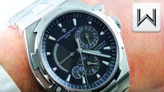 Vacheron Constantin Overseas Dual Time BLACK DIAL 47450B01A9227 Luxury Watch Review [upl. by Halette]