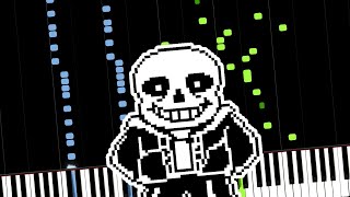 Megalovania  Undertale Piano Tutorial Synthesia [upl. by Madeline379]