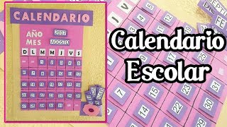 Calendario escolar  Back to school  Manualidades con fomi [upl. by Naivart718]