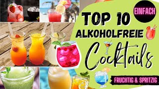 🍹 Top 10 Alkoholfreie Cocktails  Fruchtig amp Spritzig  Mocktails  waffoodies [upl. by Cassella]