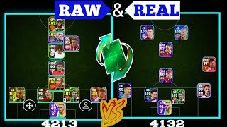 Raw and Real Matches4213 Vs 4132 Formation In eFootball Mobile 25 [upl. by Marcelia]