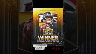 Kirk Cousins is NFL FOX mid season winner for comeback player of the year [upl. by Eilegna478]