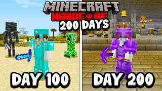 I Survived 200 Days in HARDCORE Minecraft [upl. by Sirahc]