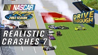 NR2003 Realistic Crashes 7 NASCAR Racing 2003 Season Crash Compilation [upl. by Eimar]