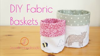 DIY Fabric Baskets [upl. by Altaf485]