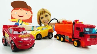 Маквин Молния Мультик Тачки про Машинки гонки Disney Cars Lightning McQueen [upl. by Ahsenik]