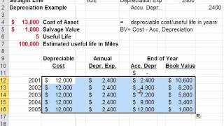 Using the Depreciation Schedule [upl. by Latouche]