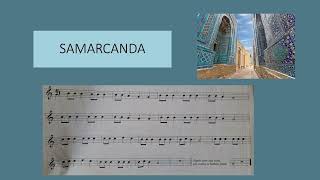 Samarcanda di R Vecchioni  base musicale per strumenti didattici in do [upl. by Sherilyn]