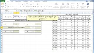 Excel  Tablodan veri alma düşeyara komutu [upl. by Ingvar92]