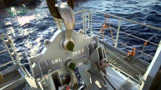 SAL MV Lone Installing Subsea Manifold [upl. by Yartnod906]