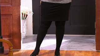 Legacy Plush Cozy Fleece Lined Tights Set of 2 on QVC [upl. by Leidgam]