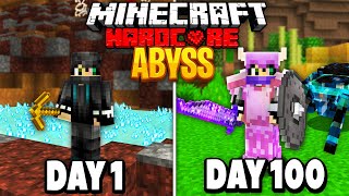 I Survived 100 Days in the Abyss on Minecraft Heres What Happened [upl. by Eural132]