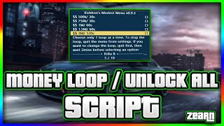 TUTO  Money Loop amp Unlock All Script sur GTA Online  Kiddions Modest Menu [upl. by Ehrenberg991]