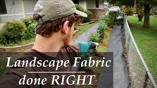 ELIMINATE Weeds  Landscape Fabric done RIGHT [upl. by Hassadah]