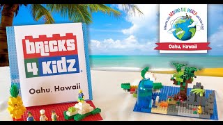 Follow the LEGO Around the World with Bricks 4 Kidz Our first stop is with Dawn in Oahu Hawaii [upl. by Haymes]