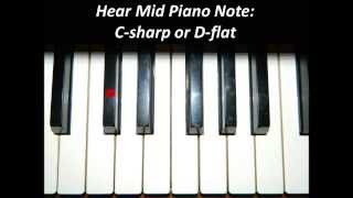 Hear Piano Note  Mid C Sharp or D Flat [upl. by Lewls]