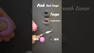 Pink Vs Dunkel Taupe Farbmischung Colormixing satisfying shortvideo [upl. by Einhorn]