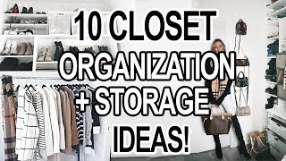 10 SMALL CLOSET ORGANIZATION  STORAGE IDEAS [upl. by Fabiola]