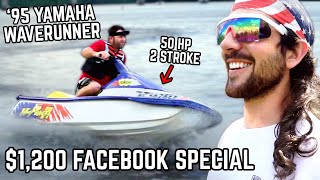 I Bought the Cheapest Jet Ski on Facebook Meet the 95 WAVERUNNER on BoatsandCameras [upl. by Ardried]