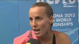 Tania Cagnotto  Intervista 4°posto trampolino 3m Mondiali Barcellona 2013 [upl. by Lyontine]