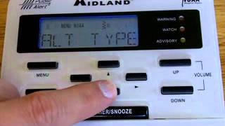 How to Program a Midland WR100 Weather Radio [upl. by Aihseyt]