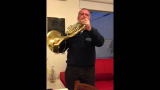 Practising 2 Strauss Horn Concerto Alberto Cappiello al Residence Villa Gori [upl. by Nwahs]